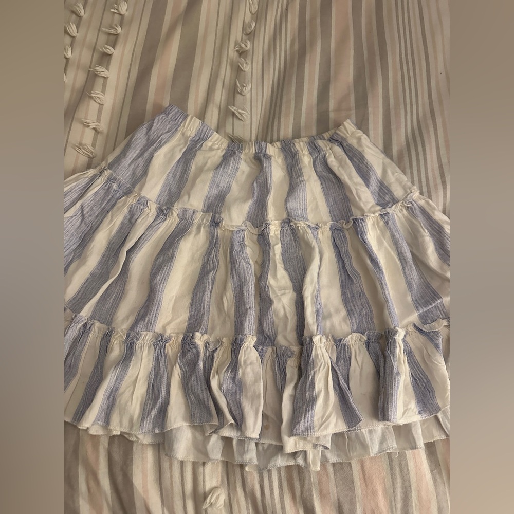PRINCESS POLLY size 6 Striped Mini Skirt lot5604